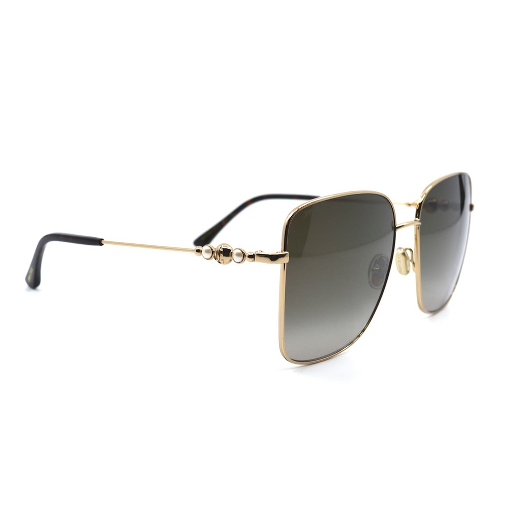 JIMMY CHOO HESTER/S 06J GOLD GREY GRADIENT AUTHENTIC SUNGLASSES - Picture 11 of 13
